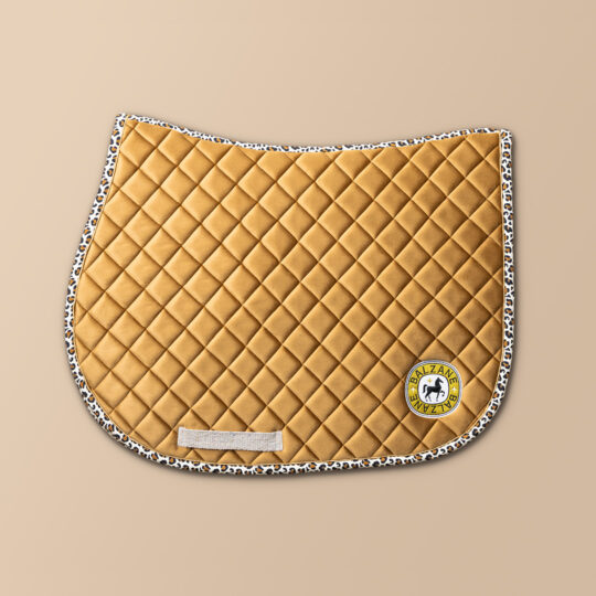 Tapis de selle - Léopard doré
